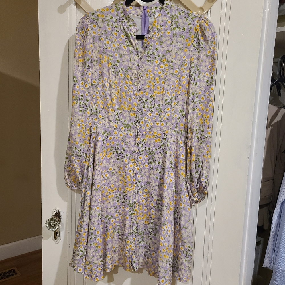 dRA Los Angeles Long sleeve Lavender Dress XS